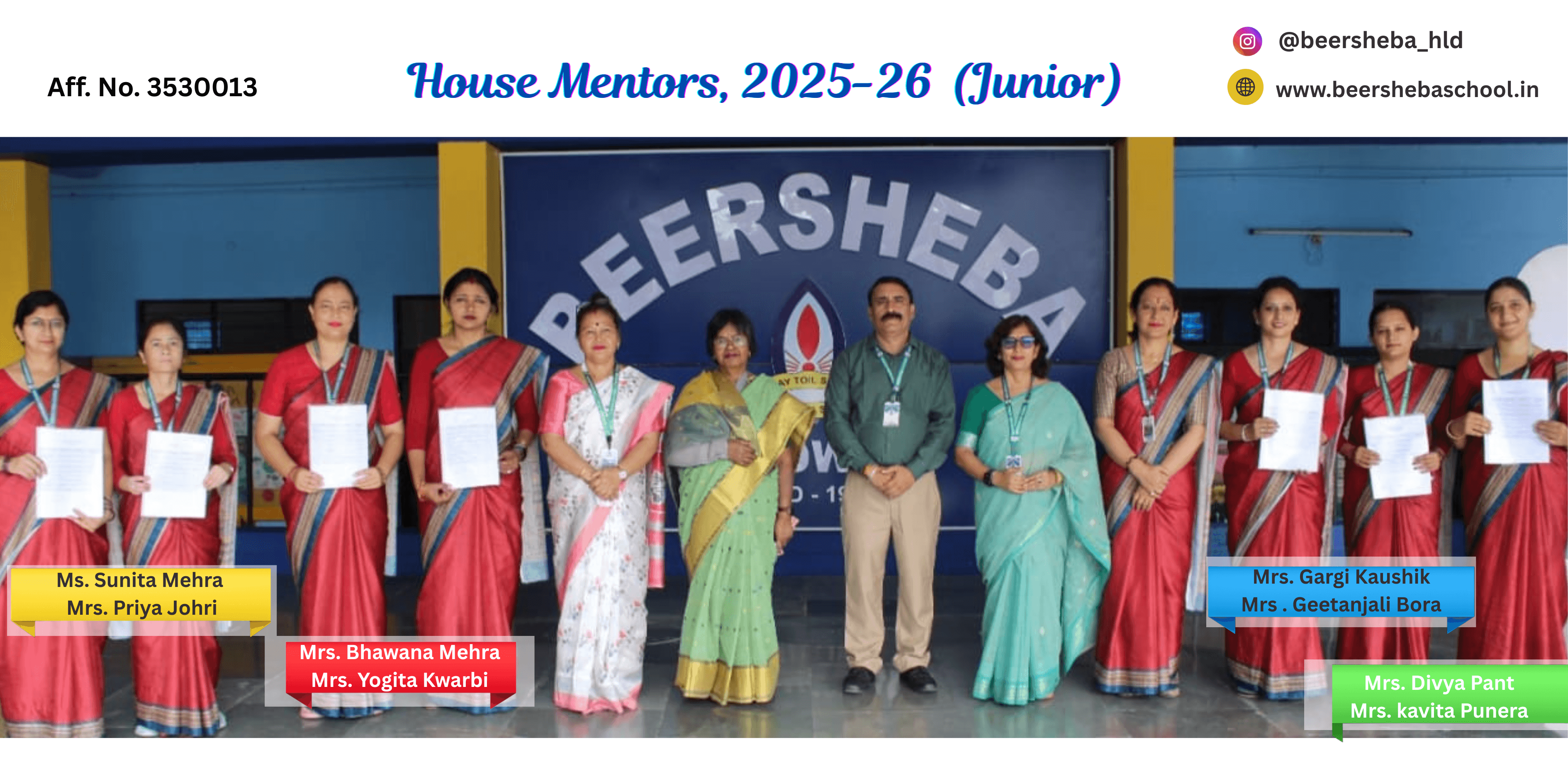 Featured news: House activities, 2025-26 begin with the introduction of the House Masters and Mistresses.